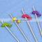 Decorative fruit toothpicks /stick with fish logo