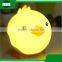 children plastic cartoon mini duck shape usb charge led night lamp light