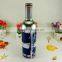 Empty metal packing fancy gift round wine bottle tin box