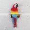 Artificial polyresin parrot lizard owl personalized fridge magnets