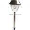 6pk Stainless Steel Solar Pathway Light LED Outdoor Garden Landscape Lawn Lamp