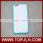 White PC case with TPU Edge uv printing phone case for iphone 6