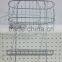 2 Tier Matel wire rectangular hanging storage wire basket/shower caddy