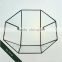 Creative eight wide mouth glass cutting disc do old antique octagonal glass pot storage basin
