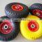 flat free wheel pu wheel 3.00-4 Solid wheel