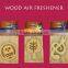 2016 die cut WOOD car air freshener/freshner