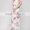 fashion dresses trendy 2017 FLORAL PRINT ROUND NECK CASUAL MAXI DRESS cheap dance dresses