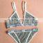 2016 latest new design sexy fashion hot sale the letter bikini women swimwear