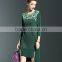 Women heathered high low hem bodycon casual dresses