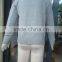 Custom Children Kids Heather Grey V-neck Button up Plain Knit Cardigan