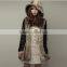 Women's Long Down Coat Winter Outerwear with Hood