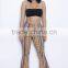 Walson New summer fashion colorful casual bell-bottom trousers flared pant suit for women