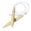 Cheap Wholesale Custom 1 Pair Bamboo 40cm Circular Knitting Needle