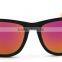 high quality cheap bamboo sunglasses PC frame AC smoke lenses sunglasses 1028