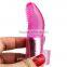 Mini Bullet Vibrating Finger Lip Ring Massager Tongue Vibrator Adult Sexy Toys