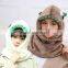 Cute Animal Flannel Women Child Beanie Windproof Ear Muff Earflap Cap Winter