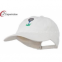 White Golf Ball on Golf Tee Embroidered Washed Cotton Golf Baseball Hats