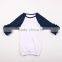 Girls Monogram Ruffle Reglan Shirts tops for Baby Clothes Toddler Reglan