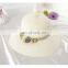 Bowknot Fisherman Hat Outdoor Tourism Sunscreen Straw Hat