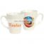 110Z V shape ceramic coffee mug cup