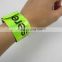 Personalized pvc slap bracelet with colorful printing, 2015 new design pvc slap band