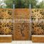 decorative rusty metal fence panel privacy for room divider