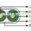 Copper /F-46+EPR /Lead / galvanized steel tape interlocked armor ESP cable