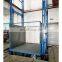 7LSJC Shandong SevenLift small manual electric hydraulic guide scissor rail vertical material lift platform