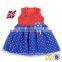 Girl Pageant Dress Made In China One Piece Girl Party Dress Royal Blue Baby Sequin Wedding