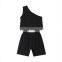 2020 Girls Sets Summer European and American Fashion One-Shoulder Vest Shorts