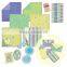 DIY Craft Set Blue & Purple Delicate Fabulous Flowers Scrapbook Kit