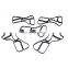 Free Shipping! 5Pcs Oil Cooler Seal Gasket For Mercedes-Benz E280 E320 CLK500 ML350 ML500 S430