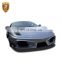 Hot selling auto accessories carbon fiber front bumper fit for Fer-rari 430 modification Veiside style