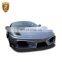 Hot selling auto accessories carbon fiber front bumper fit for Fer-rari 430 modification Veiside style