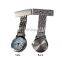In Stock Alloy metal silver color lady's Tunic Lapel Pin-on Brooch Quartz Fob Watch breast nurses watch