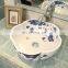 Oriental Hand Painted Ceramic Bathroom Vessel Sinks For Hotel