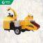 Tree cutting machine for waste wood