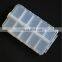 Multifunctional High Strength Transparent Clear Plastic Fishing Lure Tackle Boxes With 20 Compartments