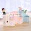 3 color Desk Pencil Holder 3 column storage plastic pen Desktop Organizer