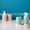 Macaron color bathroom accessory plastic pp bathroom soap dispenser set