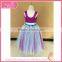 Kids sunflower fancy dress, kids long chiffon party dress for young girl