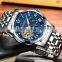 Oem Luxury Swiss Made Men Mechanical Watch Stainless Steel Back Cover