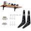Triangle L Shaped Wall Mounting Metal Corner Shelves Support Bracket
