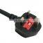 UK BS DJ024 Plug to IEC 60320 C13 UK standard Power Cable Saudi SASO power Plug