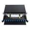 Optical Cable SC12 Core Terminal Box 1U 19'' Sliding Type Fiber Optic 12 Port Complete Optical Drawer Panel
