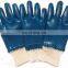 Knit Wrist Interlock Cotton Lined Yellow Nitrile Coated Work Glove Wholesale