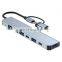7 in1 Usb C Hub splitter usb data usb3.0 hub adapter  docking station Type c 2.0 type-c Data hub For Computer Laptop
