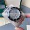Luxury Silver Stainless Steel Diamond Case Luminous Dial 40MM Custom Logo Automatic Mechanical Watch