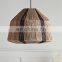 Natural Material Jute Lampshade Stripe Rope Nature Straw Pendant Light Decor Home Vietnam Supplier
