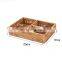 High Quality Wicker Rattan Woven Storage Basket 3 compartments Cosmetic Storage Tray Wholesale Supplier